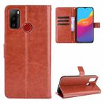 For Ulefone Note 10 Crazy Horse Texture Horizontal Flip Leather Case with Holder & Card Slots & Lanyard(Brown)