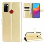 For Ulefone Note 10 Crazy Horse Texture Horizontal Flip Leather Case with Holder & Card Slots & Lanyard(Gold)