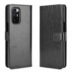 For Xiaomi Mi Mix Fold Crazy Horse Texture Horizontal Flip Leather Case with Holder & Card Slots & Lanyard(Black)