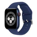 Braided Silicone Watch Band with Buckle For Apple Watch Ultra 49mm / Series 8&7 45mm / SE 2&6&SE&5&4 44mm / 3&2&1 42mm(Cold Sea Blue)
