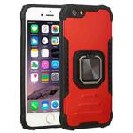 Fierce Warrior Series Armor All-inclusive Shockproof Aluminum Alloy + TPU Protective Case with Ring Holder For iPhone 6 / 6s(Red)