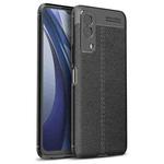 For vivo Y53s Litchi Texture TPU Shockproof Case(Black)