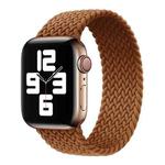 Metal Head Braided Nylon Solid Color Watch Band For Apple Watch Series 8&7 41mm / SE 2&6&SE&5&4 40mm / 3&2&1 38mm, Size:XS 128mm(Coffee)