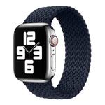 Metal Head Braided Nylon Solid Color Watch Band For Apple Watch Series 8&7 41mm / SE 2&6&SE&5&4 40mm / 3&2&1 38mm, Size:XS 128mm(Charcoal)