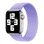 Metal Head Braided Nylon Solid Color Watch Band For Apple Watch Series 8&7 41mm / SE 2&6&SE&5&4 40mm / 3&2&1 38mm, Size:S 135mm(Light Purple)