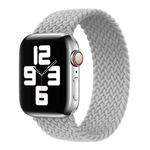 Metal Head Braided Nylon Solid Color Watch Band For Apple Watch Series 8&7 41mm / SE 2&6&SE&5&4 40mm / 3&2&1 38mm, Size:S 135mm(Pearl White)