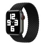 Metal Head Braided Nylon Solid Color Watch Band For Apple Watch Series 8&7 41mm / SE 2&6&SE&5&4 40mm / 3&2&1 38mm, Size:M 145mm(Black)