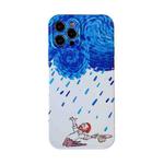 For iPhone 11 Illustration IMD TPU Protective Case (Rainning)