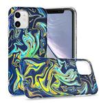 For iPhone 11 Laser Glitter Watercolor Pattern Shockproof Protective Case (FD4)