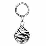 TPU Marble Pattern Shockproof Protective Cover Case with Keychain Hook Loop For Airtag(I)