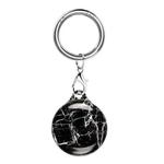 TPU Marble Pattern Shockproof Protective Cover Case with Keychain Hook Loop For Airtag(Y10)