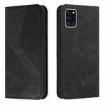 For Samsung Galaxy A31 Skin Feel Magnetic S-type Solid Color Horizontal Flip Leather Case with Holder & Card Slot & Wallet(Black)