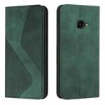 For Samsung Galaxy Xcover 4s / 4 Skin Feel Magnetic S-type Solid Color Horizontal Flip Leather Case with Holder & Card Slot & Wallet(Green)