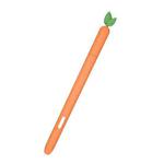 For Samsung Galaxy Tab S7 SM-870 / SM-T875 Fruit and Vegetable Shape Stylus Silicone Protective Case(Carrot)