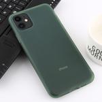 For iPhone 11 Shockproof Liquid Latex Soft Protective Case(Dark Green)