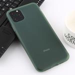 For iPhone 11 Pro Max Shockproof Liquid Latex Soft Protective Case(Dark Green)