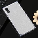 For iPhone XR Glitter Powder TPU Protective Case(Silver)