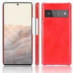 For Google Pixel 6 Pro Shockproof Litchi Texture PC + PU Case(Red)
