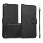 Calf Texture 2 in 1 Detachable Magnetic Back Cover Horizontal Flip Leather Case with Holder & Card Slots & Wallet & Photo Frame For iPhone 6s Plus / 6 Plus(Black)