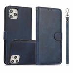 For iPhone 11 Pro Calf Texture 2 in 1 Detachable Magnetic Back Cover Horizontal Flip Leather Case with Holder & Card Slots & Wallet & Photo Frame (Blue)