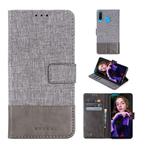 For Huawei P30 Lite MUXMA MX102 Horizontal Flip Canvas Leather Case with Stand & Card Slot & Wallet Function(Grey)