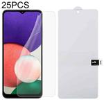 For Samsung Galaxy A22 5G 25 PCS Full Screen Protector Explosion-proof Front Hydrogel Film