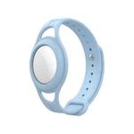Mutural Silicone Protective Case Watchband for AirTag(Light Blue)