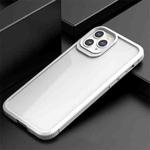 For iPhone 11 Pro Max iPAKY MG Series Carbon Fiber Texture Shockproof TPU+ Transparent PC Case (White)