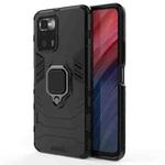 For Xiaomi Redmi Note 10 Pro 5G Shockproof PC + TPU Protective Case with Magnetic Ring Holder(Black)