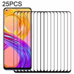 For OPPO Realme 8 / 8 Pro 25 PCS Full Glue Full Screen Tempered Glass Film