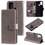 For Motorola Moto G10 / G30 Totem Flower Embossed Horizontal Flip TPU + PU Leather Case with Holder & Card Slots & Wallet(Grey)