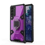 For Samsung Galaxy S20 FE Space PC+TPU Ring Holder Protective Case(Purple)
