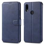 For Xiaomi Redmi 7 AZNS Calf Texture Magnetic Horizontal Flip PU Leather Case with Holder & Card Slots & Photo Frame(Blue)