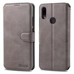 For Xiaomi Redmi 7 AZNS Calf Texture Magnetic Horizontal Flip PU Leather Case with Holder & Card Slots & Photo Frame(Gray)