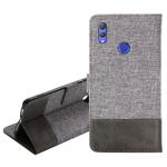 For Huawei Honor Note 10 MUXMA MX102 Horizontal Flip Canvas Leather Case with Stand & Card Slot & Wallet Function(Grey)