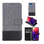 For Huawei Honor V20 MUXMA MX102 Horizontal Flip Canvas Leather Case with Stand & Card Slot & Wallet Function(Black)