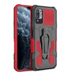 For Xiaomi Redmi Note 10 5G Armor Warrior Shockproof PC + TPU Protective Case(Red)