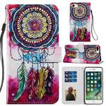 Painted Pattern Horizontal Flip Leather Case with Holder & Card Slots & Photo Frame For iPhone 8 Plus & 7 Plus(Dreamcatcher)