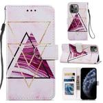 Painted Pattern Horizontal Flip Leather Case with Holder & Card Slots & Photo Frame For iPhone 11 Pro(Three-color Marble)