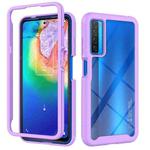 For TCL 20s Starry Sky Solid Color Series Shockproof PC + TPU Case (Purple)