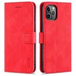 For iPhone 11 Pro AZNS Skin Feel Calf Texture Horizontal Flip Leather Casewith Card Slots & Holder & Wallet (Red)