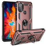 For Motorola Moto G50 Shockproof TPU + PC Protective Case with 360 Degree Rotating Holder(Rose Gold)