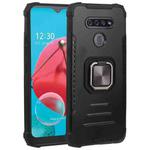 For LG K51 / K31/ Aristro5 Fierce Warrior Series Armor All-inclusive Shockproof Aluminum Alloy + TPU Protective Case with Ring Holder(Black)