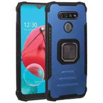 For LG K51 / K31/ Aristro5 Fierce Warrior Series Armor All-inclusive Shockproof Aluminum Alloy + TPU Protective Case with Ring Holder(Blue)