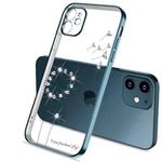 For iPhone 11 Pro Max Ultra-thin Electroplating Dandelion Pattern Protective Case (Blue)