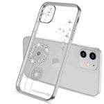 For iPhone 12 Pro Max Ultra-thin Electroplating Dandelion Pattern Protective Case(Silver)