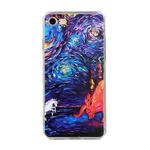 Oil Painting Pattern TPU Shockproof Case For iPhone SE 2022 / SE 2020 / 8 / 7(Starry Sky)