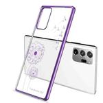 For Samsung Galaxy Note20 Ultra-thin Electroplating Dandelion Pattern Protective Case(Purple)