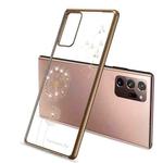 For Samsung Galaxy Note20 Ultra-thin Electroplating Dandelion Pattern Protective Case(Gold)