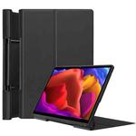 For Lenovo Yoga Pad Pro 13 inch YF K606F Custer Texture Horizontal Flip PU Leather Case with Holder(Black)